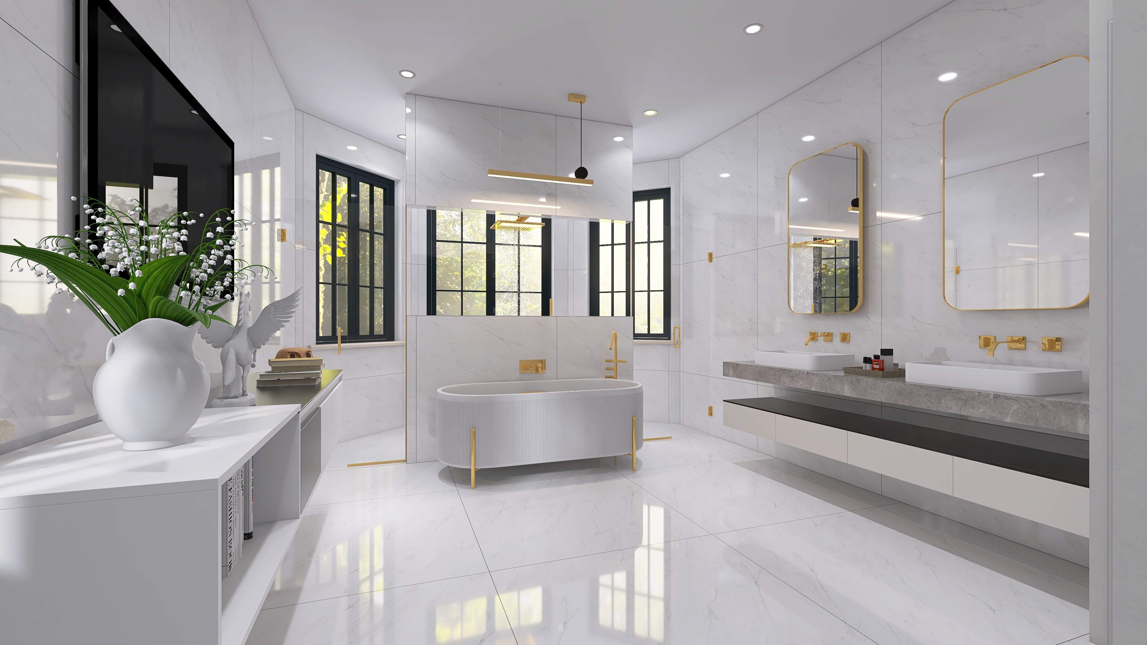 SOLUNA 3D SOLUTIONS luxury bathroom reel preview